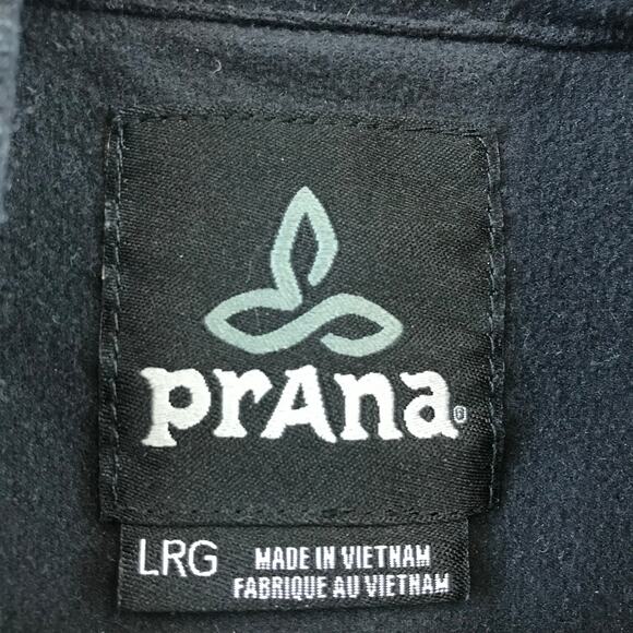 PrAna Men's Large Quarter Zip Long Sleeve Gray Pullover Wool - Picture 4 of 10